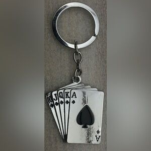 Royal Flush Poker Keychain